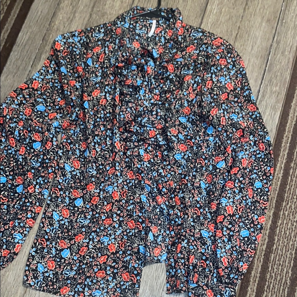 Free people long sleeve blouse